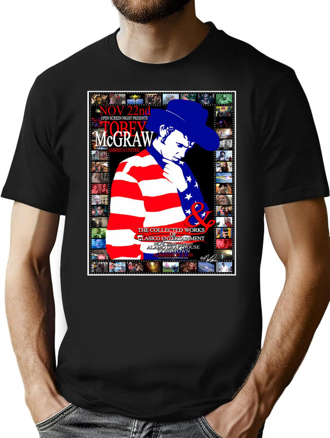 Tobey Mcgraw Alamo Drafthouse Bootleg Graphic T-Shirt - Black