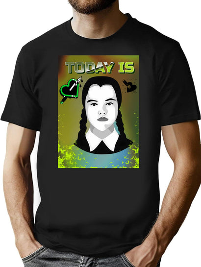 Today Is Wednesday Bootleg Graphic T-Shirt - Black