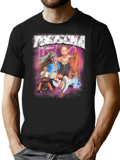 Tokischa Bootleg Graphic T-Shirt - Black