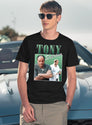 Tony Soprano Retro Design Classic T-Shirt for Men & Women, T-Shirts Graphic Tee - Navy