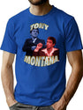 Tony Bootleg Graphic T-Shirt - Blue