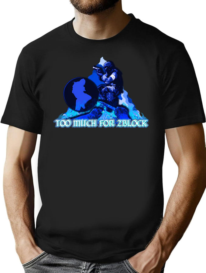 Toomuchforzblock Bootleg Bootleg Graphic T-Shirt - Black