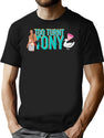 Tooturnttony T-Shirt for Men & Women, T-Shirts Graphic Tee - Black
