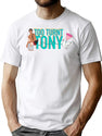 Tooturnttony T-Shirt for Men & Women, T-Shirts Graphic Tee - White