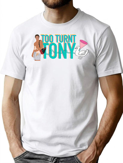 Tooturnttony T-Shirt for Men & Women, T-Shirts Graphic Tee - Black