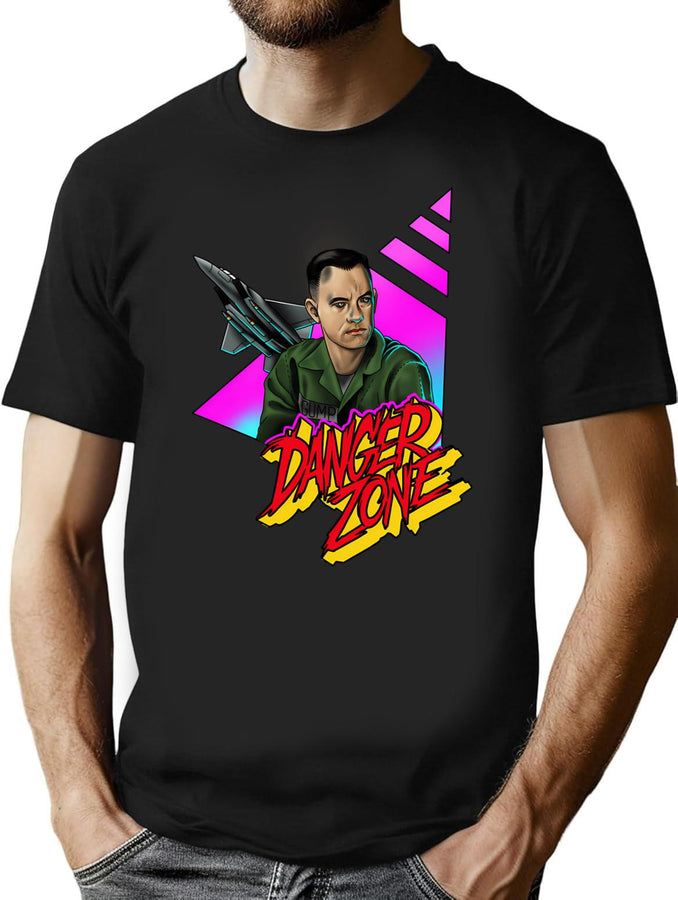 Top Gump Bootleg Graphic T-Shirt - Black