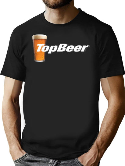 Topbeer T-Shirt for Men & Women, T-Shirts Graphic Tee - Black