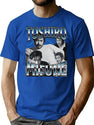 Toshiro Mifune 90'S Bootleg Style Bootleg Graphic T-Shirt - Blue