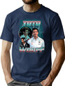 Toto Wolff 80 Vintage Bootleg Bootleg Graphic T-Shirt - Navy