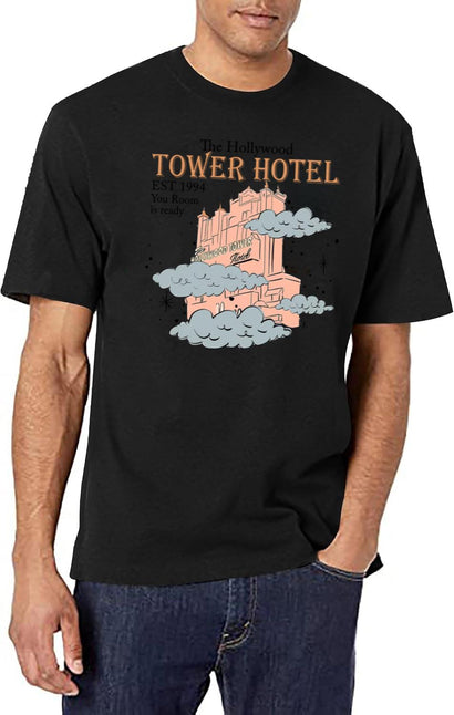 Tower Hotel Your Room is Ready Est 1994 Tower of Terror Family Matching Black T-Shirt - Black