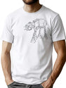 Toy Robot Vintage Patent Drawing T-Shirt for Men & Women, T-Shirts Graphic Tee - White