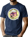 Trade Mark Of Quality Bootleg Graphic T-Shirt - Navy
