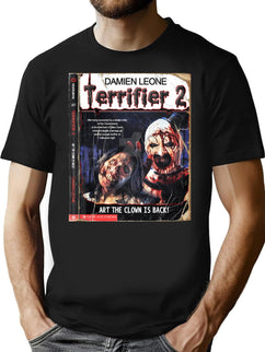 Trending Terrifier 2 New Movie Design T-Shirt for Men & Women, T-Shirts Graphic Tee - Black