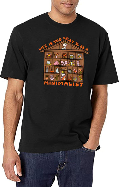 Trinket Shelf T-Shirt for Men & Women, T-Shirts Graphic Tee - Black