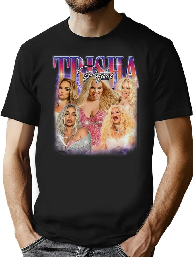 Trisha Paytas,Trisha Paytas Shirt Feel The Softness,Love The Fit Black T-Shirt - Black