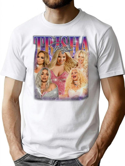 Trisha Paytas Trisha Paytas Shirt Unisex Sweatshirt Back Side Print – Feel The Softness Love The Fit. Premium Heavyweight Cotton T-Shirt - Black