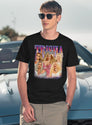 Trisha Paytas,Trisha Paytas Shirt Feel The Softness,Love The Fit Black T-Shirt - Navy