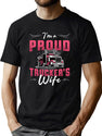 Truckers Wife I'M A Proud Trucker'S Wife Trucker T-Shirt for Men & Women, T-Shirts Graphic Tee - Green