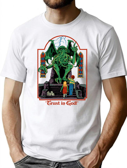 Trust In God T-Shirt for Men & Women, T-Shirts Graphic Tee - Black