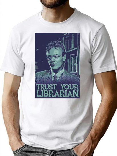 Trust Your Librarian T-Shirt for Men & Women, T-Shirts Graphic Tee - Black