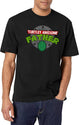 Turtley Awesome Father Awesome Fathers Day Black T-Shirt - White