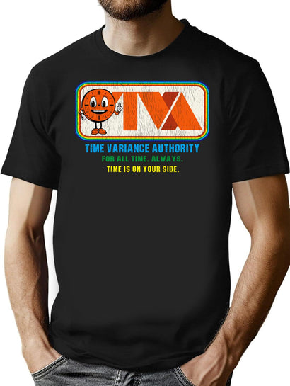 Tva Time Variance Authority Miss Minutes Stripes Worn T-Shirt for Men & Women, T-Shirts Graphic Tee - Black