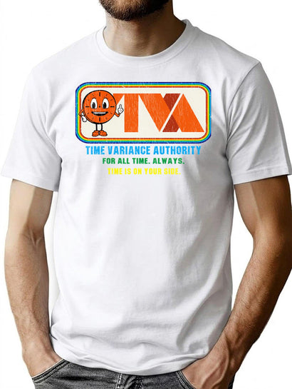 Tva Time Variance Authority Miss Minutes Stripes Worn T-Shirt for Men & Women, T-Shirts Graphic Tee - Black