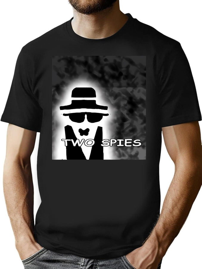 Two Spies Offical Ar T (Offical) (Not Boot Or Leg) Bootleg Graphic T-Shirt - Black