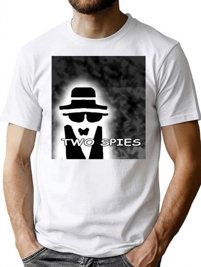 Two Spies Offical Ar T (Offical) (Not Boot Or Leg) Bootleg Graphic T-Shirt - Black