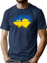 Ukraine Tractor Freedom T-Shirt for Men & Women, T-Shirts Graphic Tee - Navy