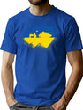 Ukraine Tractor Freedom T-Shirt for Men & Women, T-Shirts Graphic Tee - Blue