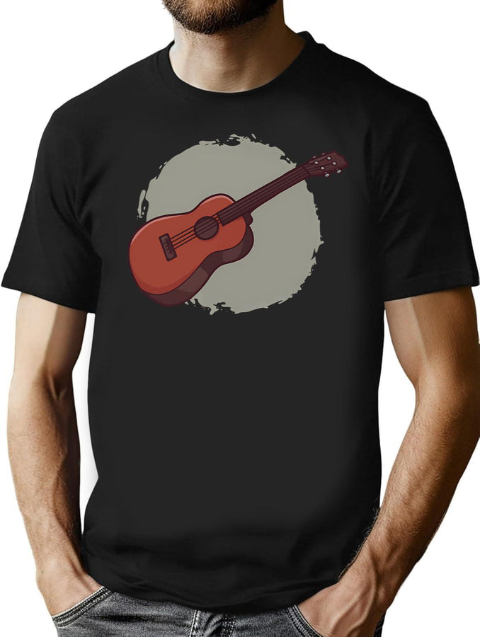 Ukulele T-Shirt for Men & Women, T-Shirts Graphic Tee - Black