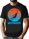 Ultimate Frisbee Sport Flying Disc T-Shirt for Men & Women, T-Shirts Graphic Tee - Black
