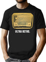 Ultra Retro Tubular Radio T-Shirt for Men & Women, T-Shirts Graphic Tee - Black
