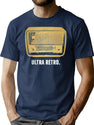 Ultra Retro Tubular Radio T-Shirt for Men & Women, T-Shirts Graphic Tee - Navy