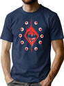 Ultrakill Eyeballs Premium Heavyweight Cotton T-Shirt - Navy