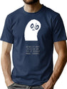 Undertale - Napstablook Premium Heavyweight Cotton T-Shirt - Navy