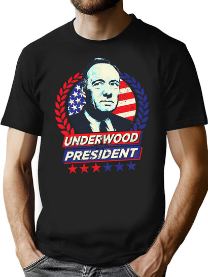 Underwood For President T-Shirt for Men & Women, T-Shirts Graphic Tee - Black