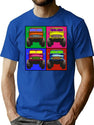 Unimog - Pop Art T-Shirt for Men & Women, T-Shirts Graphic Tee - Blue