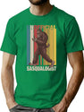 Unofficial Sasqualogist Retro Vintage Funny Bigfoot T-Shirt for Men & Women, T-Shirts Graphic Tee - Green