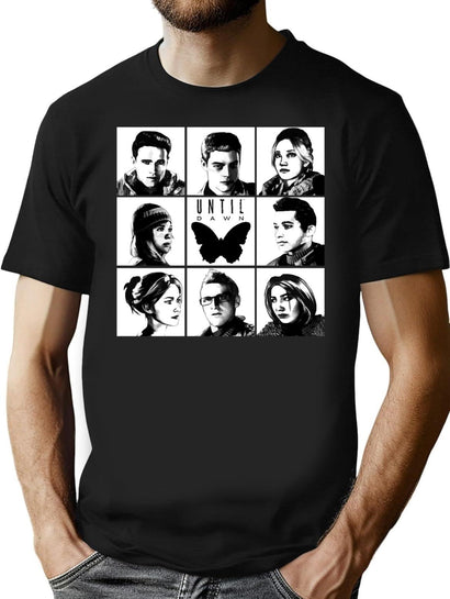 Until Dawn - Main Characters Classic T-Shirt for Men & Women, T-Shirts Graphic Tee - Black