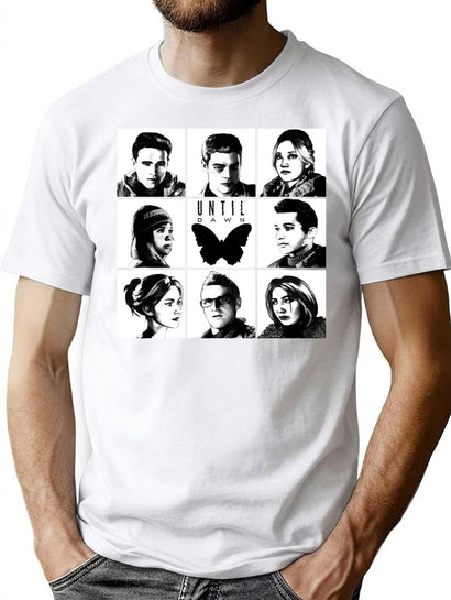 Until Dawn - Main Characters Classic T-Shirt for Men & Women, T-Shirts Graphic Tee - Black