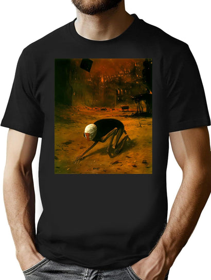 Untitled (Creature) By Zdzisaw Beksiski T-Shirt for Men & Women, T-Shirts Graphic Tee - Black
