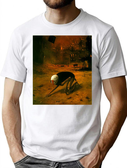 Untitled (Creature) By Zdzisaw Beksiski T-Shirt for Men & Women, T-Shirts Graphic Tee - Black