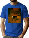 Untitled (Creature) By Zdzisaw Beksiski T-Shirt for Men & Women, T-Shirts Graphic Tee - Blue