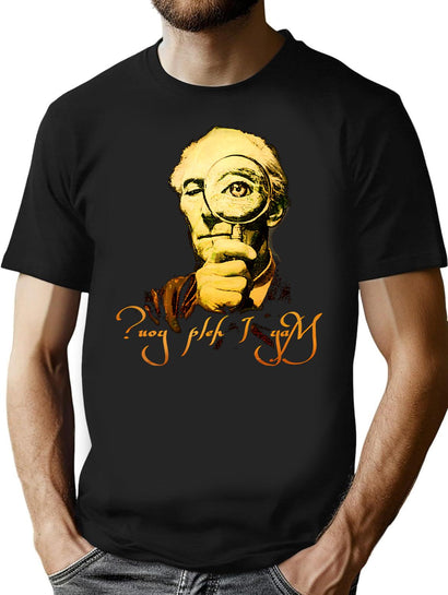 Uoy Pleh I Yam T-Shirt for Men & Women, T-Shirts Graphic Tee - Black