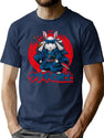 Usagi Swordsman Worn T-Shirt for Men & Women, T-Shirts Graphic Tee - Navy