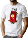 Usb Flash Drive T-Shirt for Men & Women, T-Shirts Graphic Tee - White