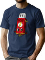 Usb Flash Drive T-Shirt for Men & Women, T-Shirts Graphic Tee - Navy