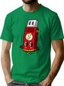 Usb Flash Drive T-Shirt for Men & Women, T-Shirts Graphic Tee - Green